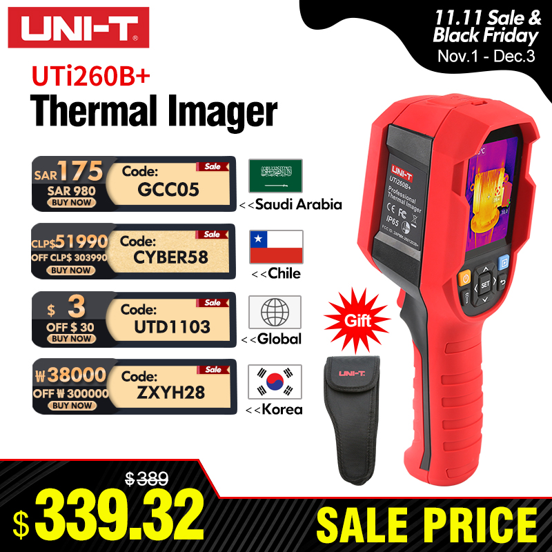 Thermal Imaging Camera 256X192 - UNI-T UTI260B UTI260A Câmera de imagem