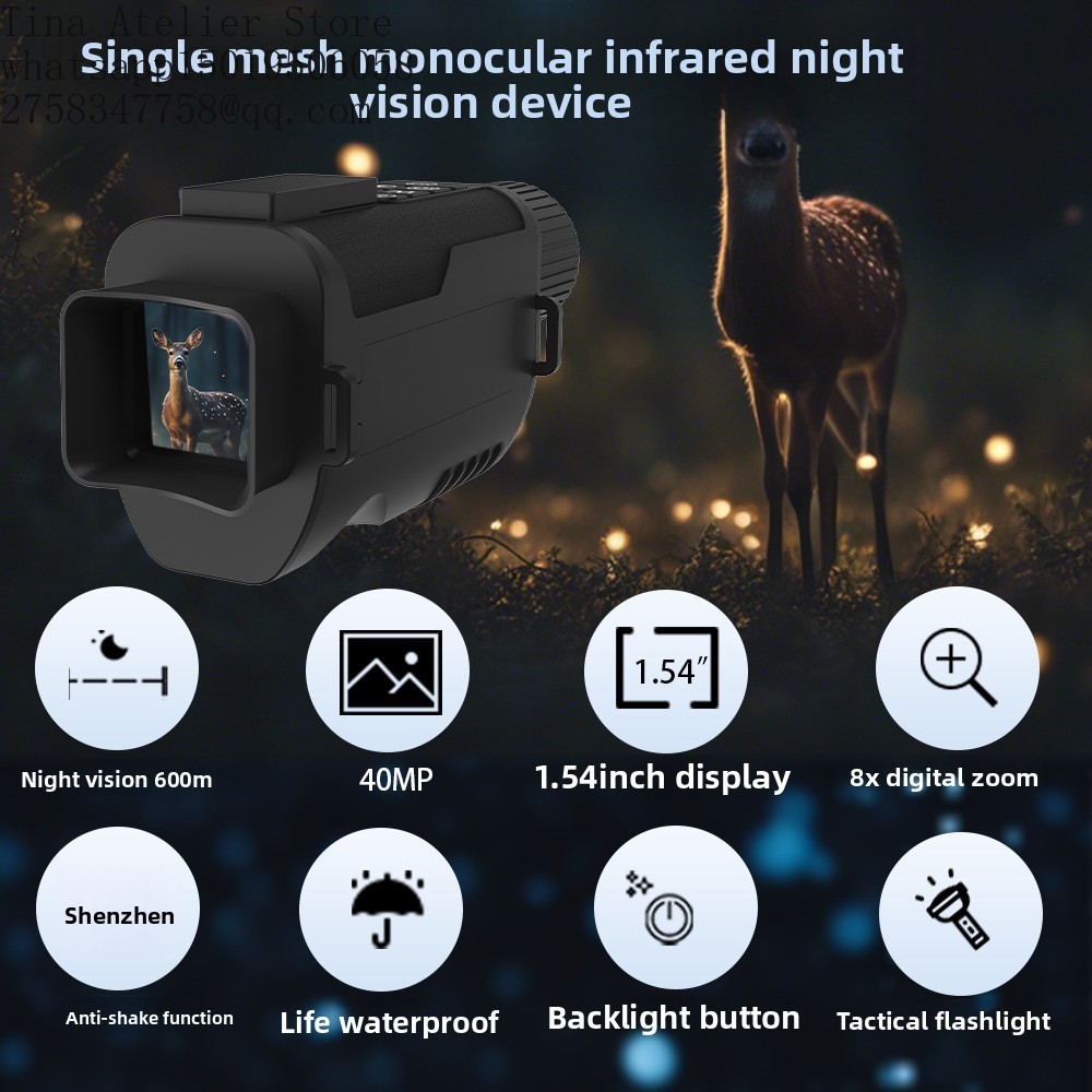Z9001 Monóculo Térmico 40MP co - Thermal Scope Night Vision Monocular avaliação e preço