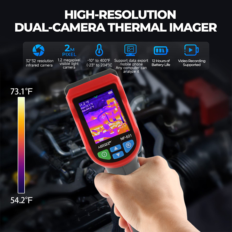Câmera Térmica Portátil Indust - Nf 521 Thermal Imaging Camera avaliação e preço