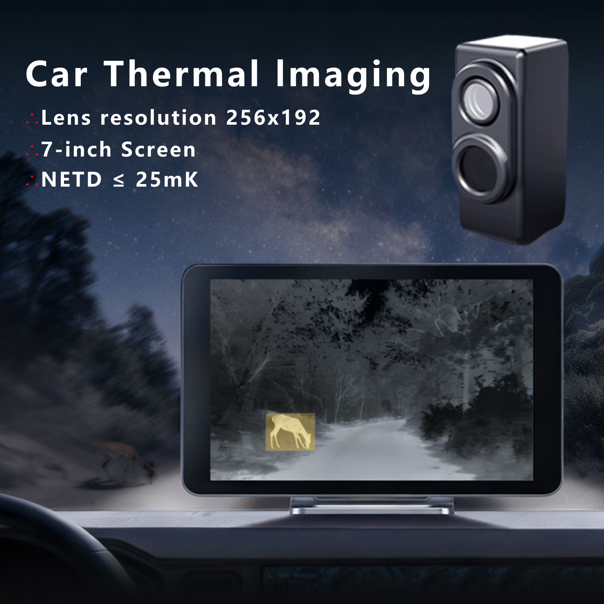 Câmera de Visão Noturna NS7 pa - Hunting Thermal Imaging Scope avaliação e preço